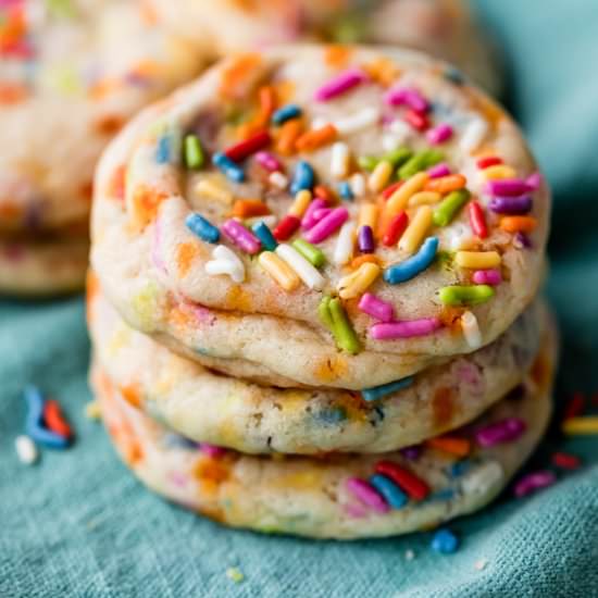 Drop Sugar Cookies with Sprinkles