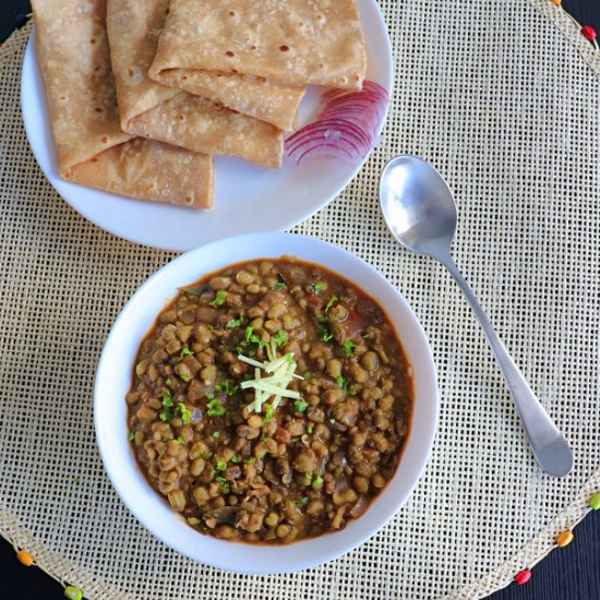 Green Moong dal Curry