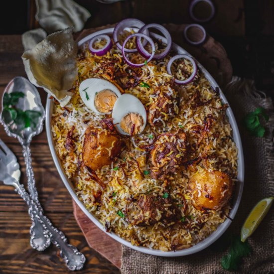 Kolkata style Mutton Biryani