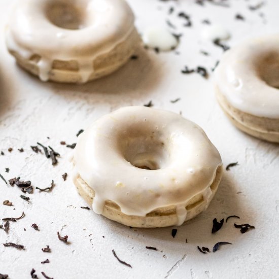 Earl Grey Mochi Donuts