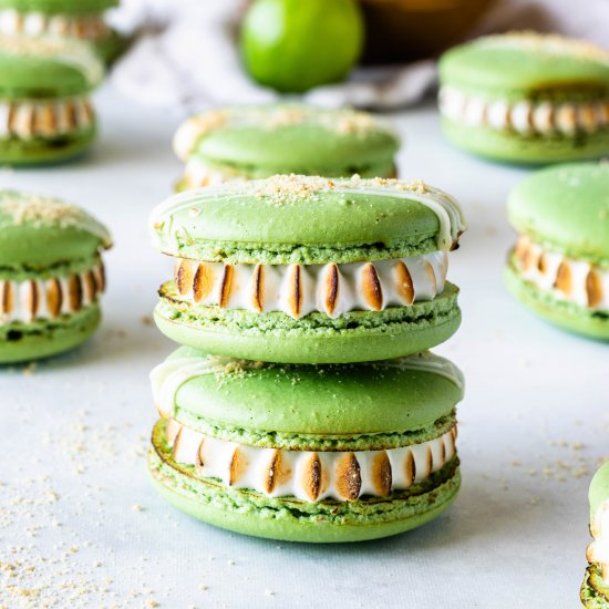 Key Lime Pie Macarons