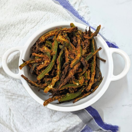 Crispy Okra made in Airfryer