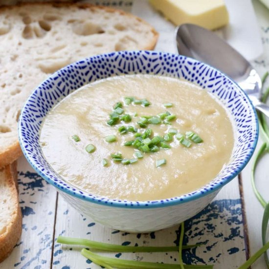 Easy Leek, Potato & Celeriac Soup