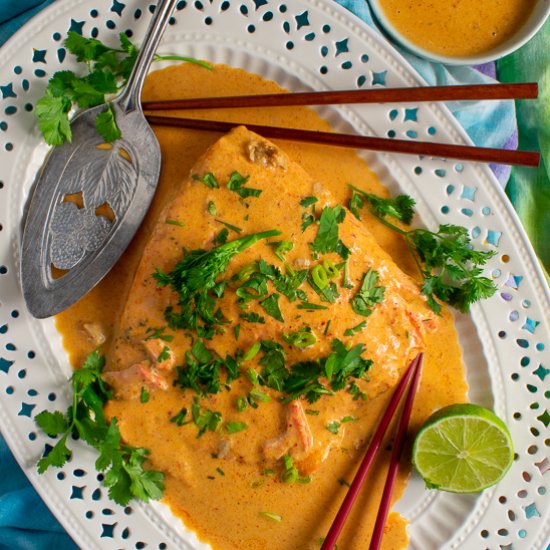 Massaman Curry Salmon or Steelhead