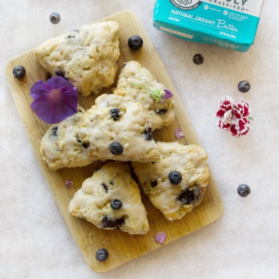 perfect blueberry scones