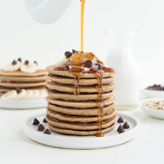 Chocolate Chip Banana Pancakes