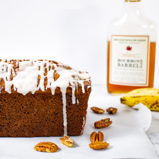 Bourbon Pecan Banana Bread