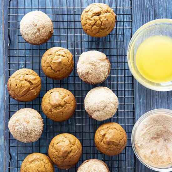 Cinnamon Sugar Pumpkin Muffins