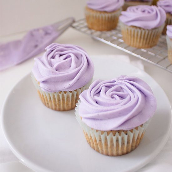 Earl Grey Lavender Cupcakes