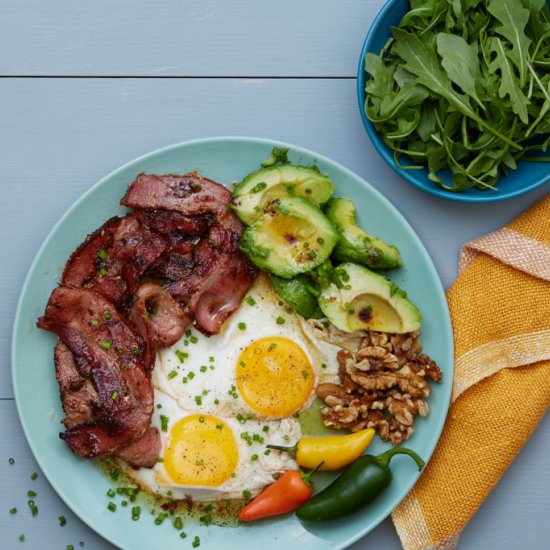 Keto Bacon and Eggs