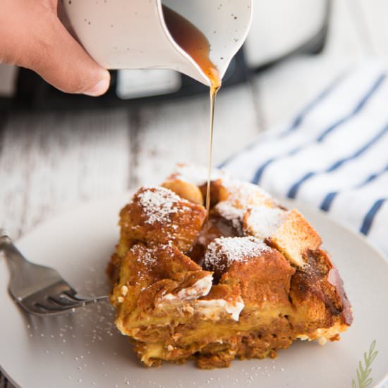 Pumpkin Cream Cheese French Toast