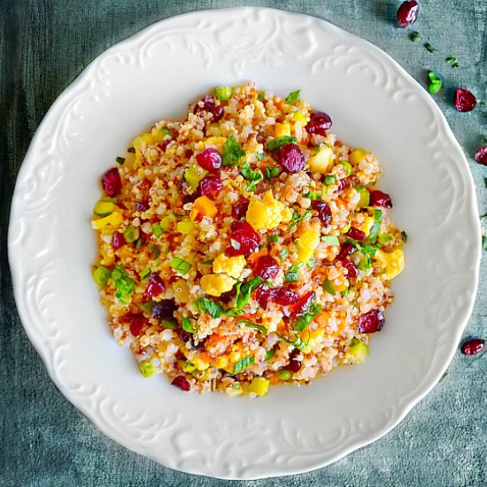 Curried Quinoa Salad with Cranberry