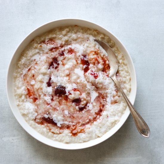 Creamy Coconut Brown Rice Porridge