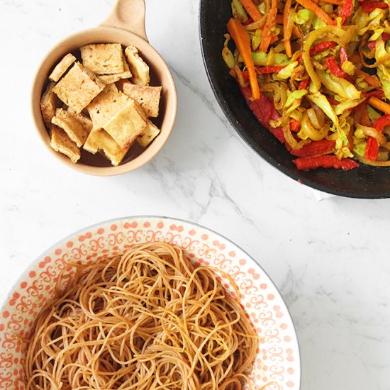 Vegan Singapore Noodles