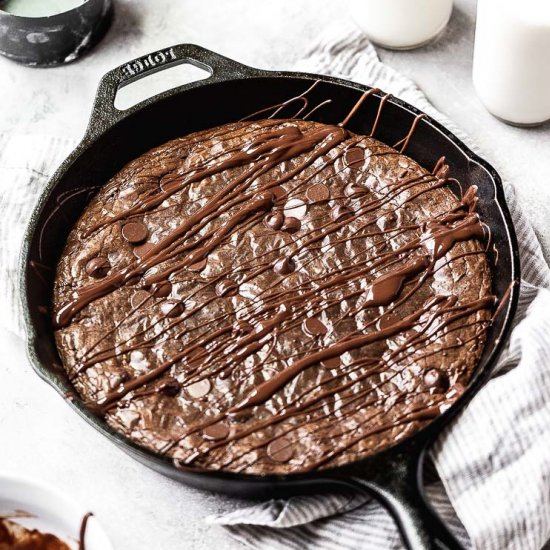 Gluten Free Skillet Brownie