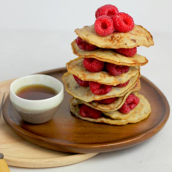 2-ingredient banana pancakes