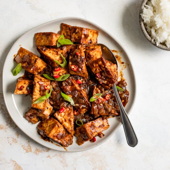 Tofu with Black Bean Sauce