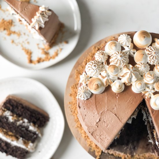 Nutella S’mores Cake