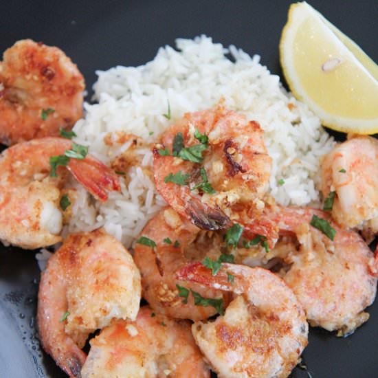 Hawaiian Garlic Shrimp