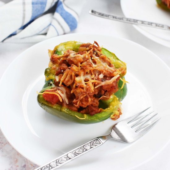 Low Carb Sausage Stuffed Peppers