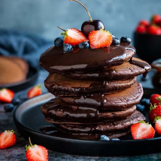 Vegan Chocolate Pancakes