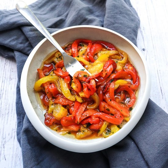 Marinated Roasted Bell Peppers