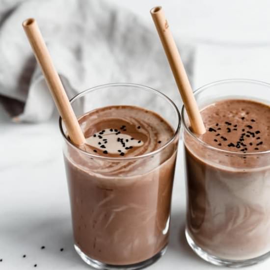 Chocolate Tahini Date Shake