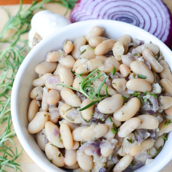 Garlic Rosemary White Beans