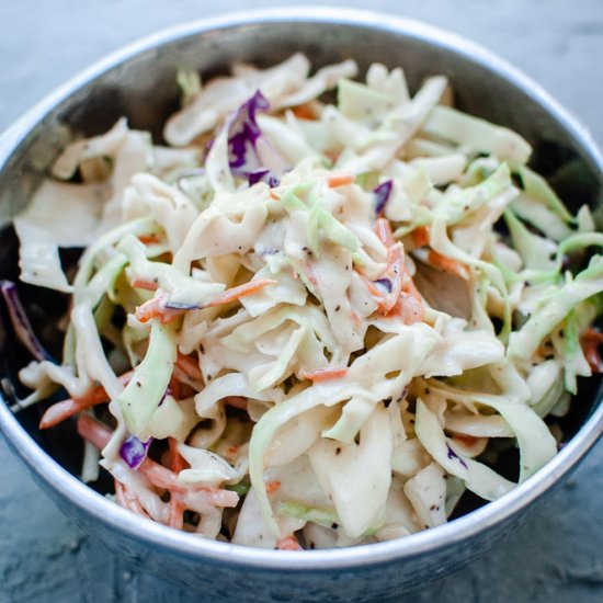 Creamy Vegan Coleslaw Recipe