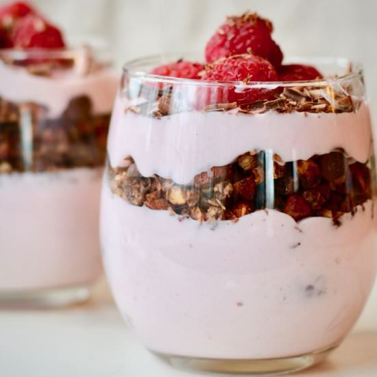 Raspberry Chocolate Parfait