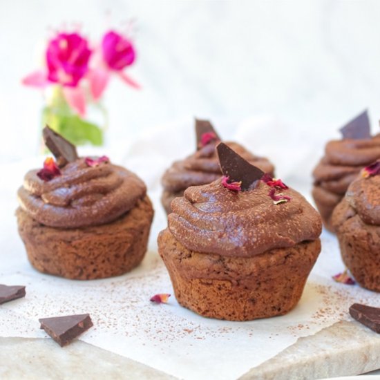 Vegan Double Chocolate Cupcakes