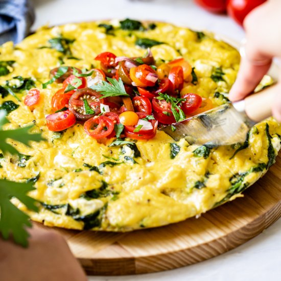 Spinach Feta Frittata