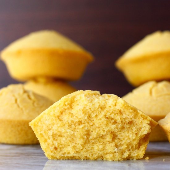 Gluten-Free Vegan Cornbread Muffins