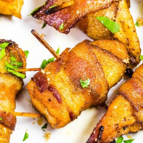 Bacon Wrapped Chicken Bites