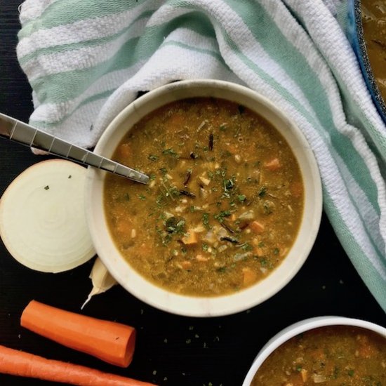 Vegan Wild Rice Soup