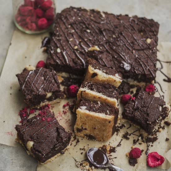 Coconut Shortbread Brownies