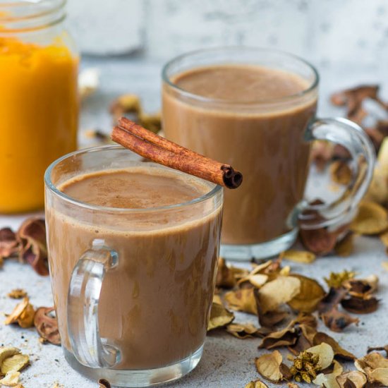 Pumpkin spice hot chocolate