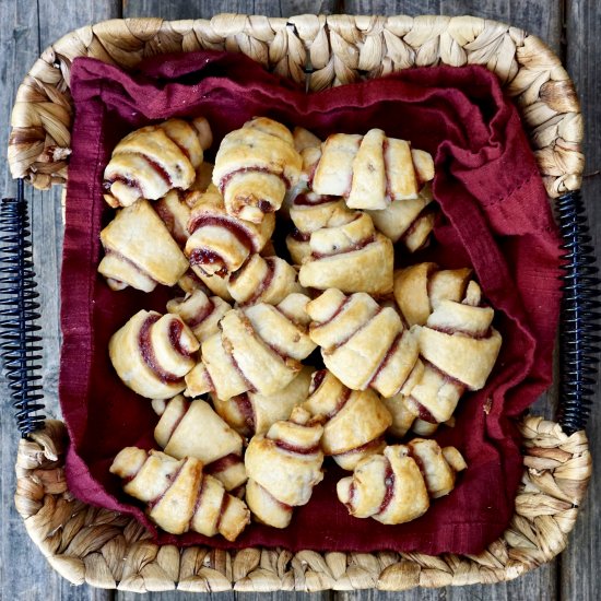 Chocolate-Raspberry Walnut Rugelach