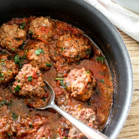 Kefta Meatballs in Tomato Sauce