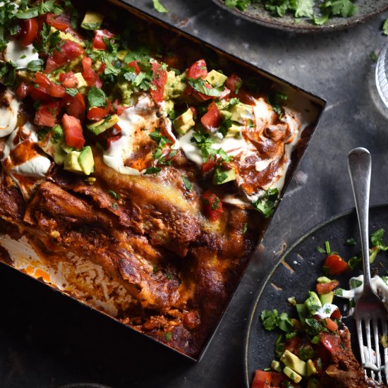 FODMAP and vegetarian enchiladas