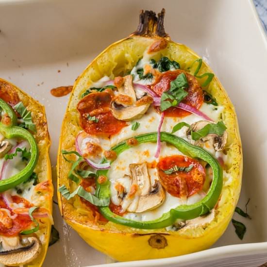 Pizza Stuffed Spaghetti Squash