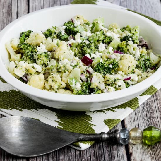 Broccoli and Cauliflower Salad