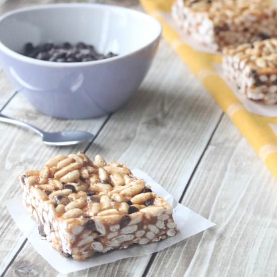 Healthy rice Krispies Squares