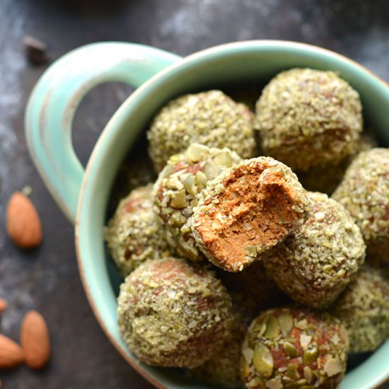 Vegan Pumpkin Cookie Dough Bites