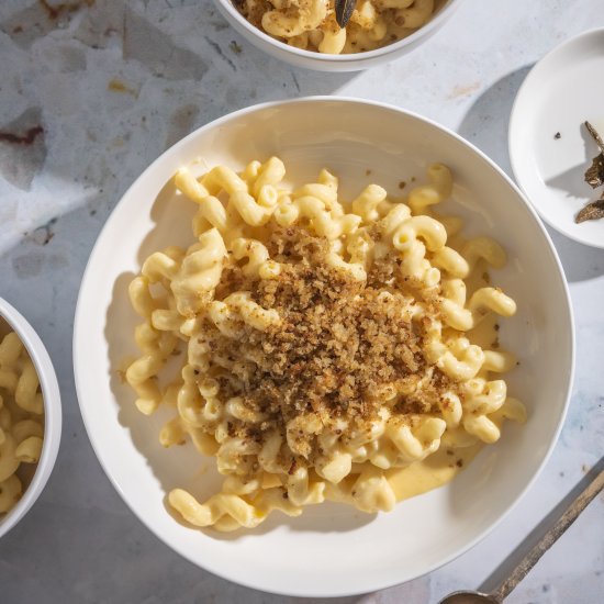 Butternut Squash Mac + Cheese