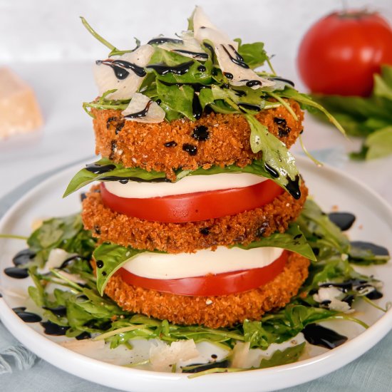 Eggplant Caprese Stack