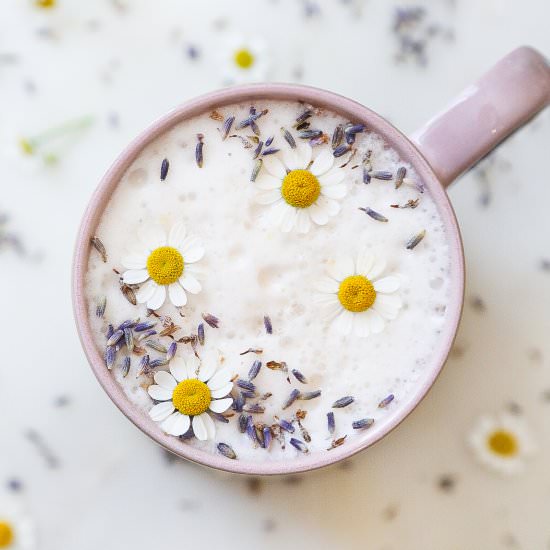 Lavender Blueberry Chamomile Latte