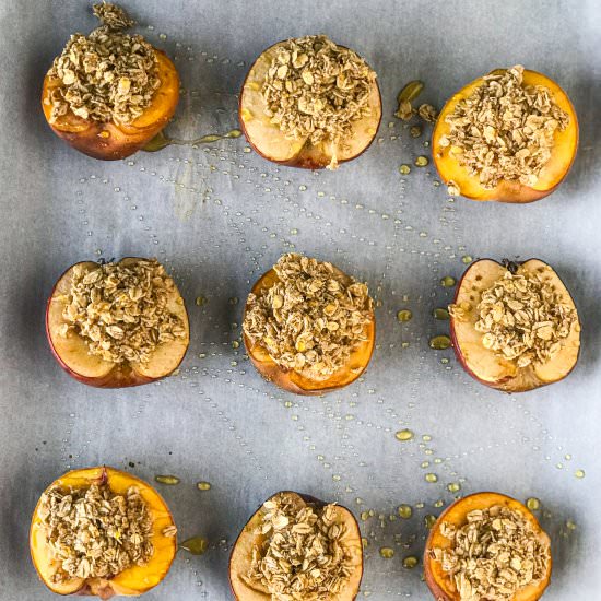 Baked Oatmeal Fruit Boats