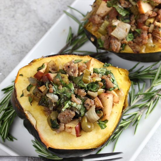 Paleo Stuffed Acorn Squash