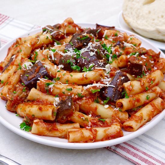 Roasted Eggplant Ziti